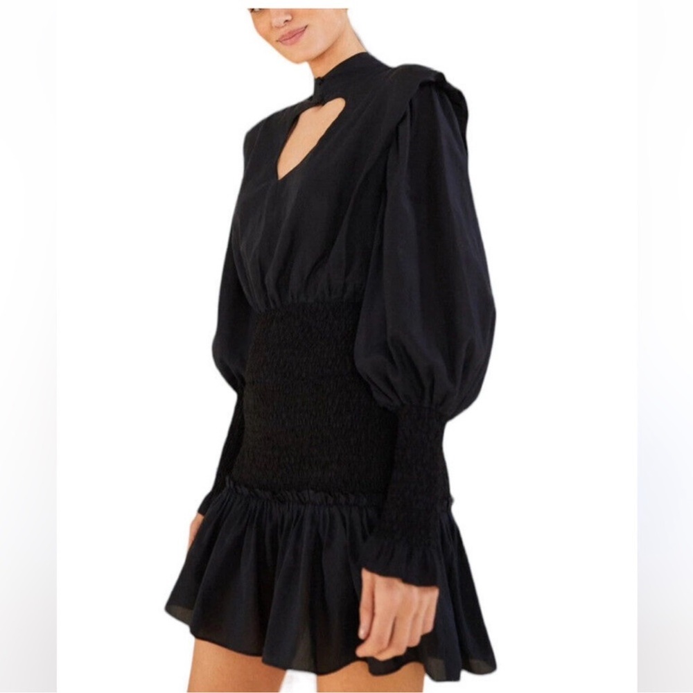FARM Rio Black Mini Dress